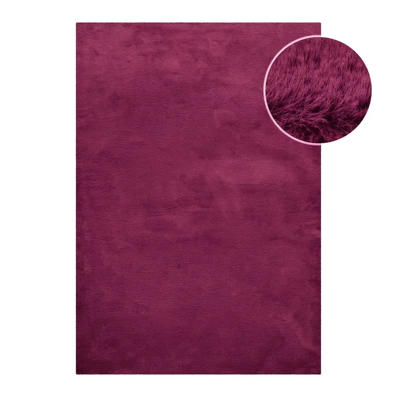Kunstfell Teppich Violett flauschig und weich "Anna" WECONhome Basics