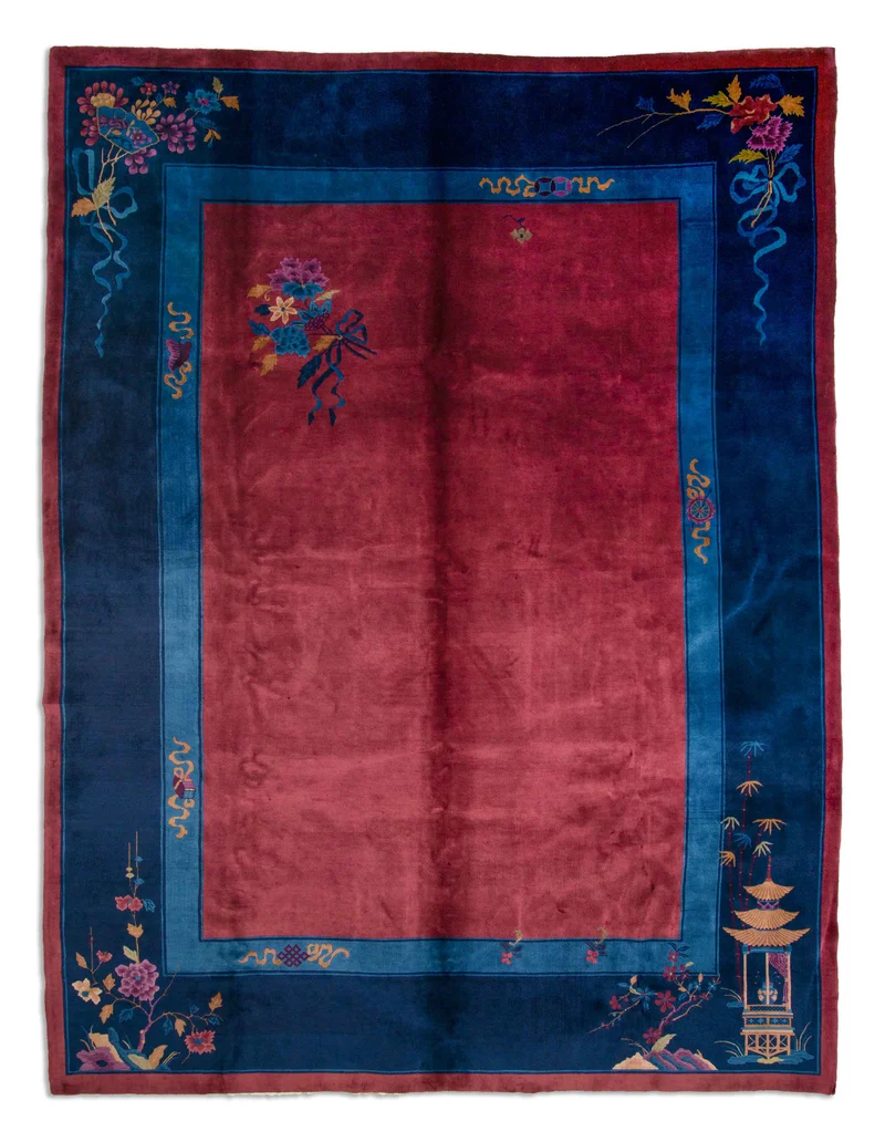 Antiker US Import China Teppich | 393 x 303 cm | Nr. 20538