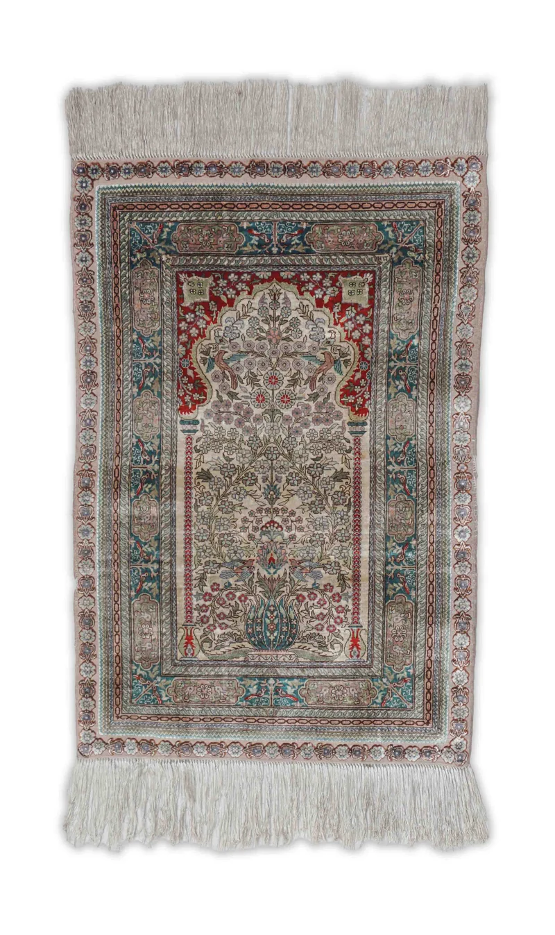 Chinesischer Hereke aus reiner Seide | 90 x 63 cm | Nr. 20127