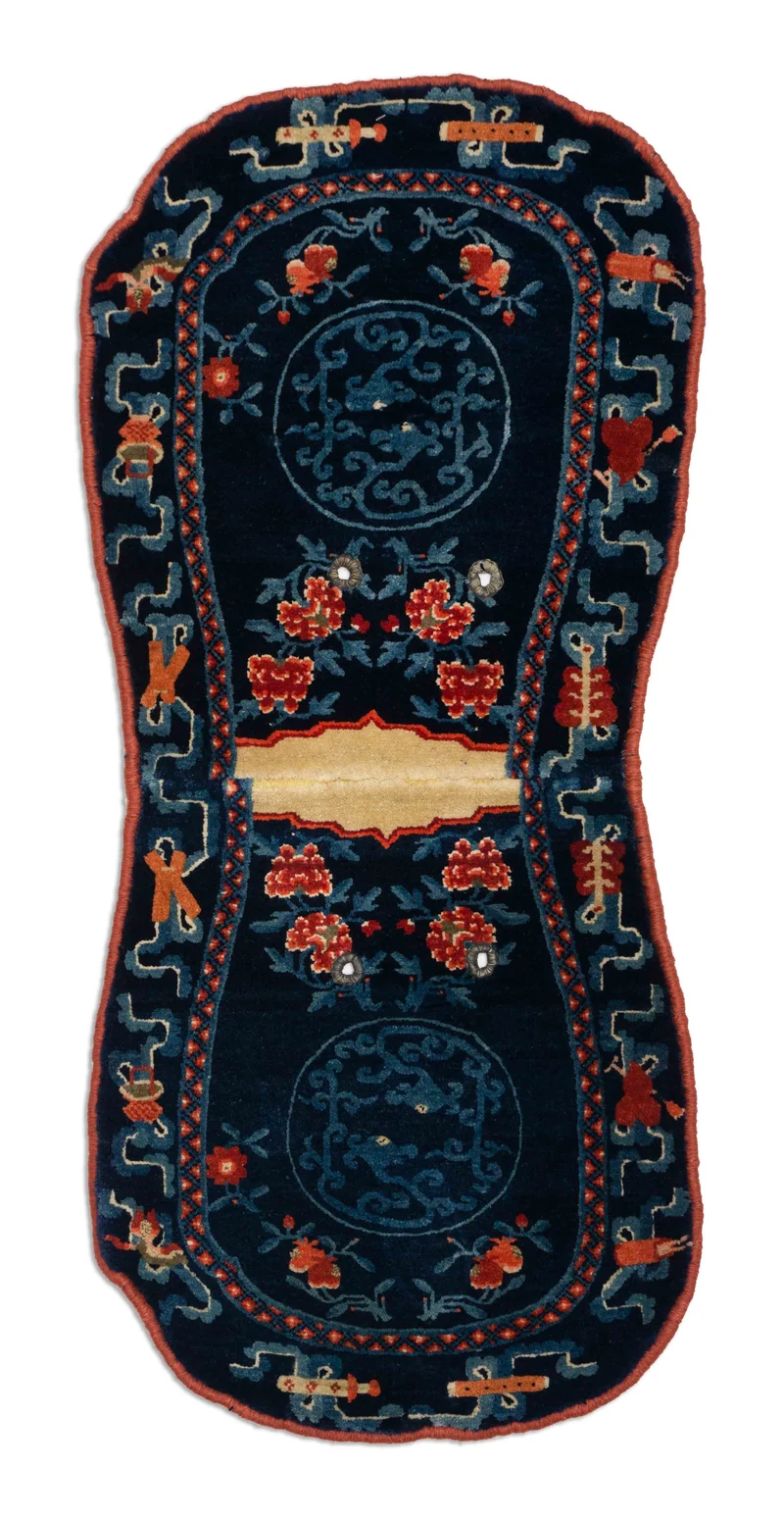 Antiker Chinesischer Sattelbezug | 125 x 57 cm | Nr. 2566