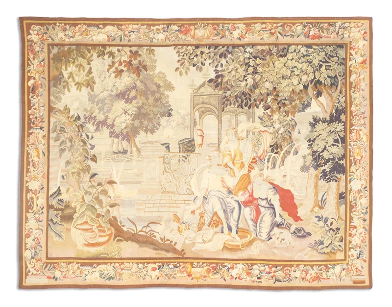 Antiker Tapisserie Teppich | 296 x 226 cm | Nr. 13849