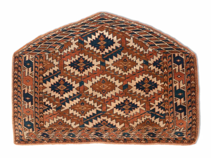 Antiker Turkmenischer Teppich | 108 x 76 cm | Nr. 17335