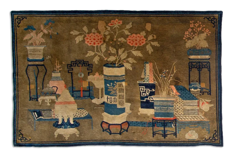 Antiker US Import China Teppich | 206 x 134 cm | Nr. 11558