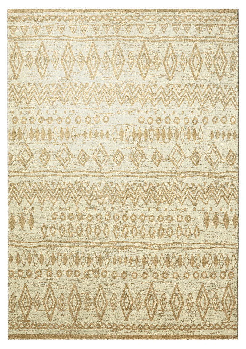 WECONhome Teppich 120x170 cm Beige "Contemporary Kelim"