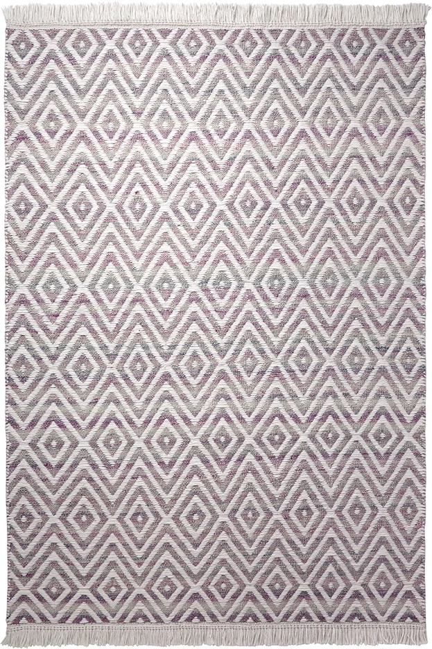 Esprit Teppich 80x150 cm Weiß/Lila "Vector"