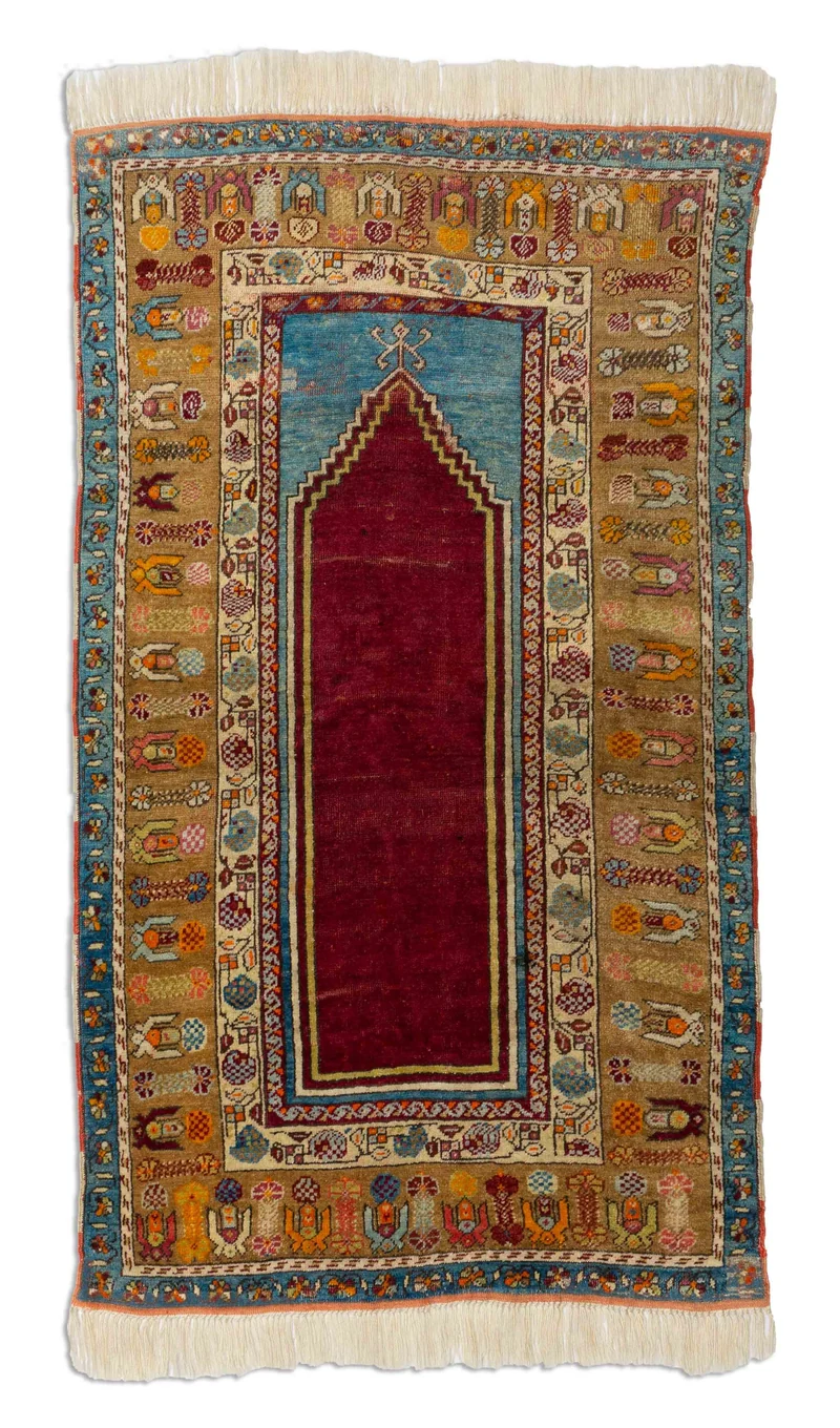 Antiker Türkischer Orientteppich | 178 x 101 cm | Nr. 18780