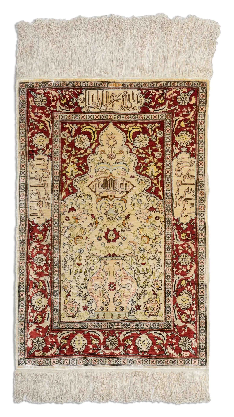 Alter Hereke aus reiner Seide | 93 x 61 cm | Nr. 18837