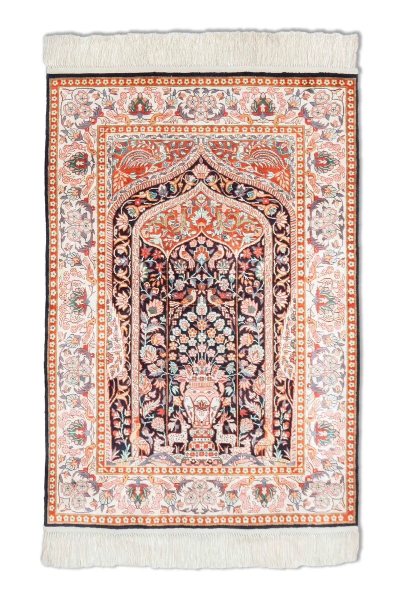 Chinesischer Hereke aus reiner Seide | 91 x 61 cm | Nr. 16736