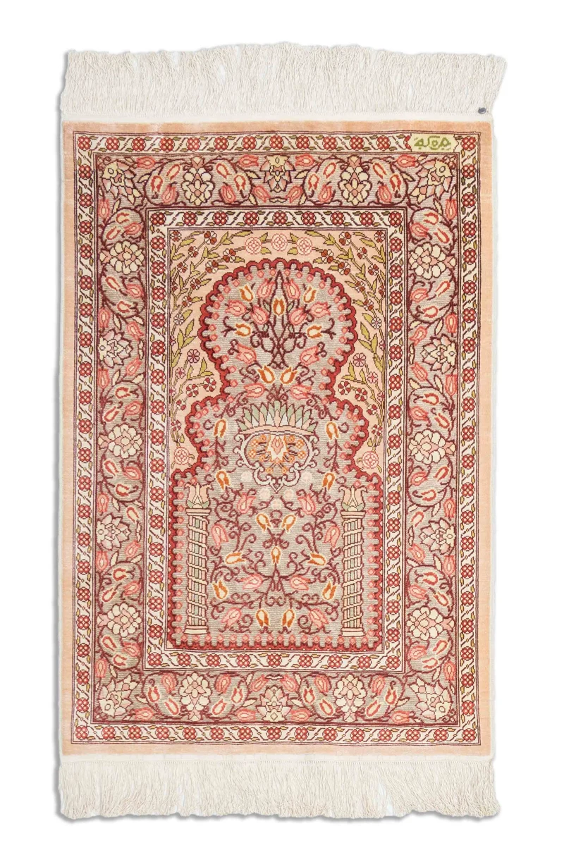 Hereke aus reiner Seide mit Goldfäden | 96 x 65 cm | Nr. 18421