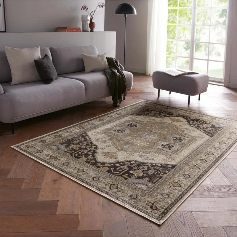 Moderner Orientteppich Palazzo Royal Premium Ardebil blau
