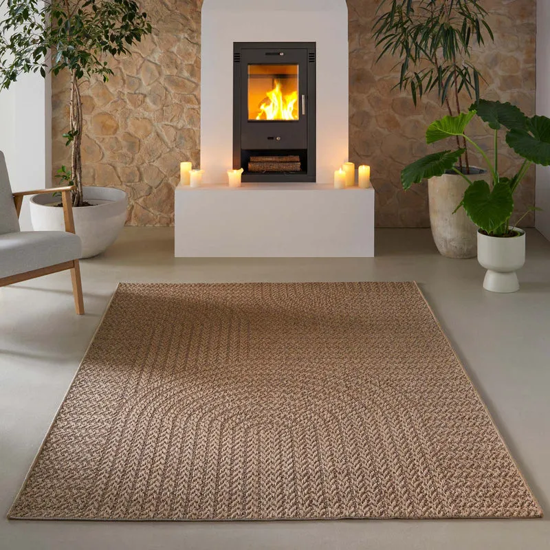 Tara Carpet Sumatra Wave Sisal Jute Look natur