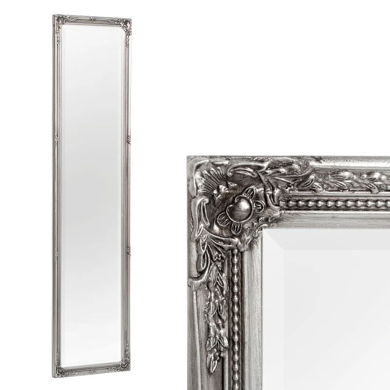 Spiegel GRACY barock Antik-Silber 150x40cm