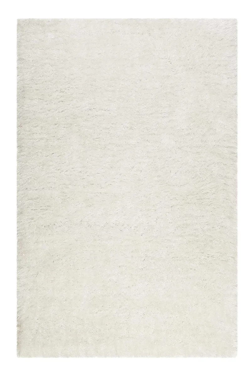 Teppich Creme Weiß glänzend Hochflor "Shiny Touch" WECONhome