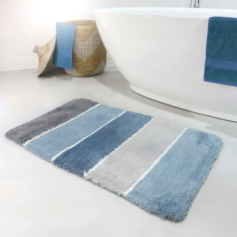 Badteppich Blau Grau "Rio Marina" Homie Living