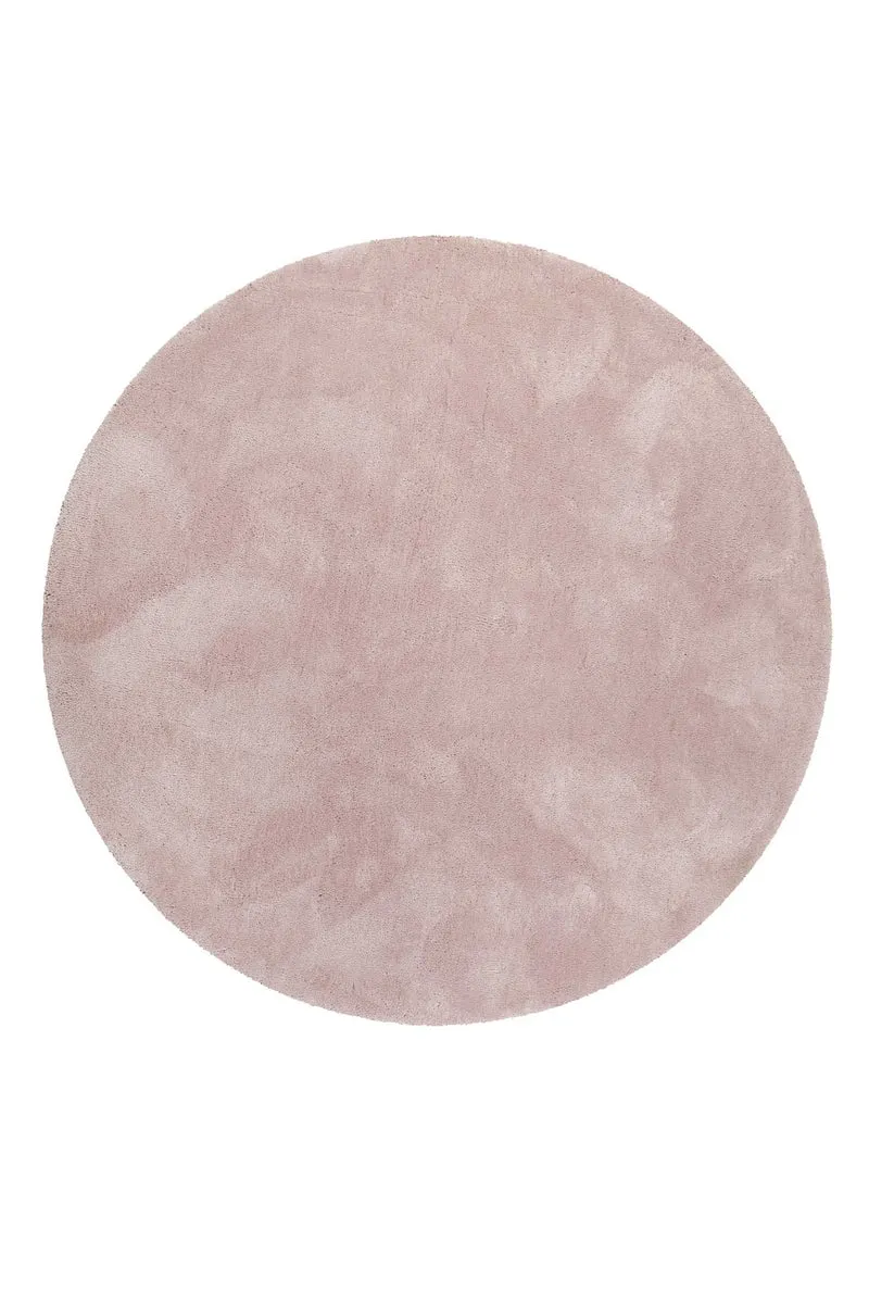 Esprit Teppich Rund Rosa Creme Hochflor "Relaxx"