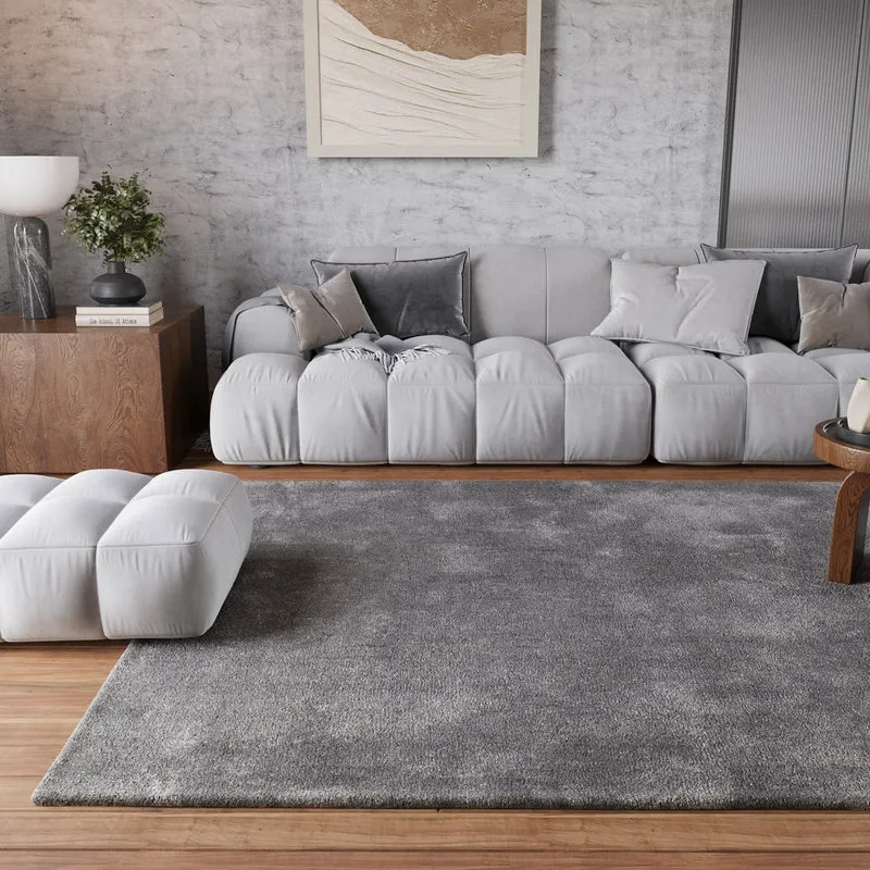 Teppich Grau Hochflor"Pisa" Homie Living