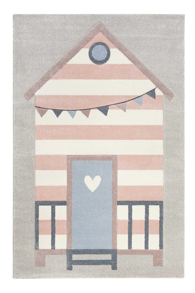 Esprit Kinderteppich Grau Rosa "Sea Castle"