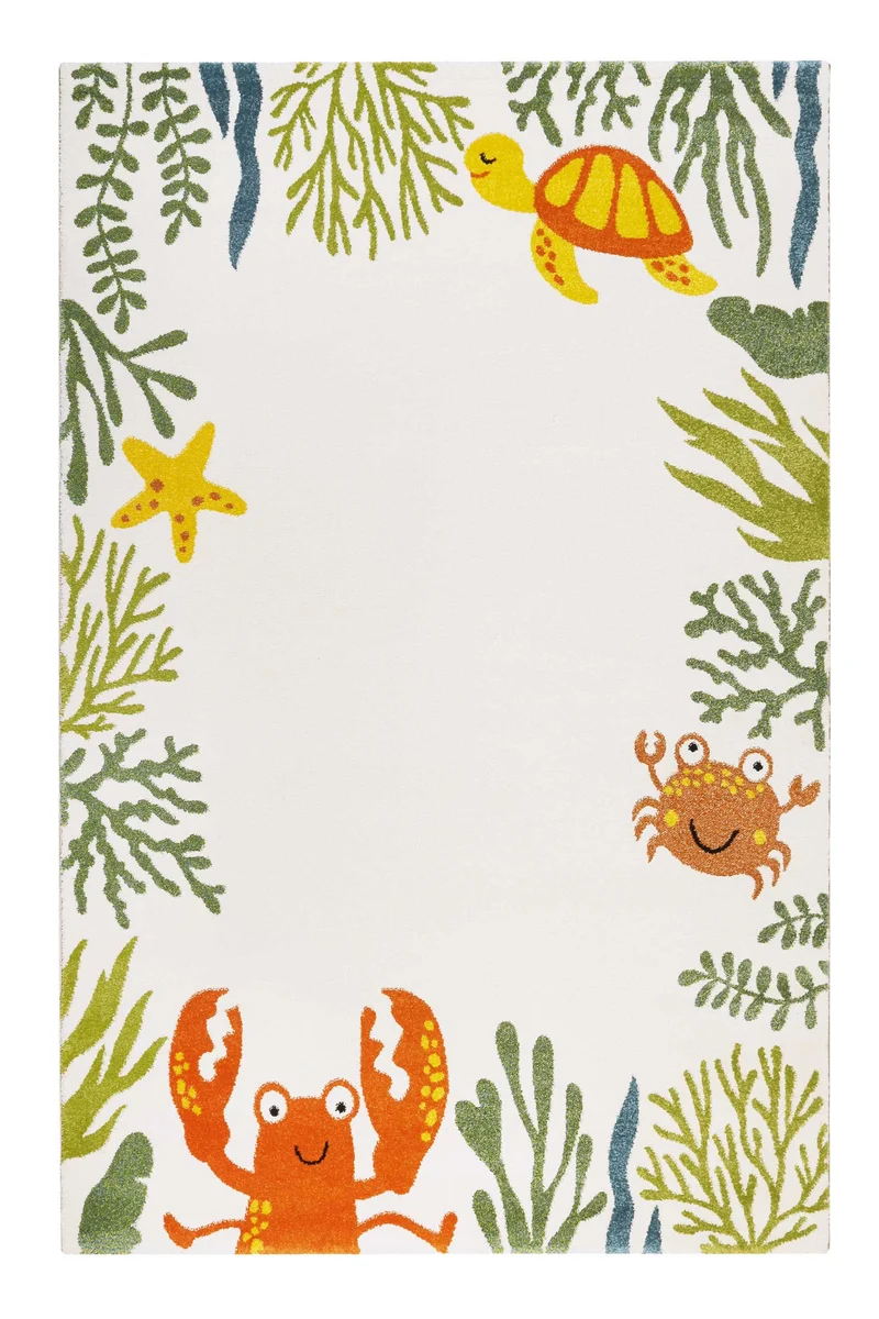Esprit Kinderteppich Creme Beige "Waterworld"