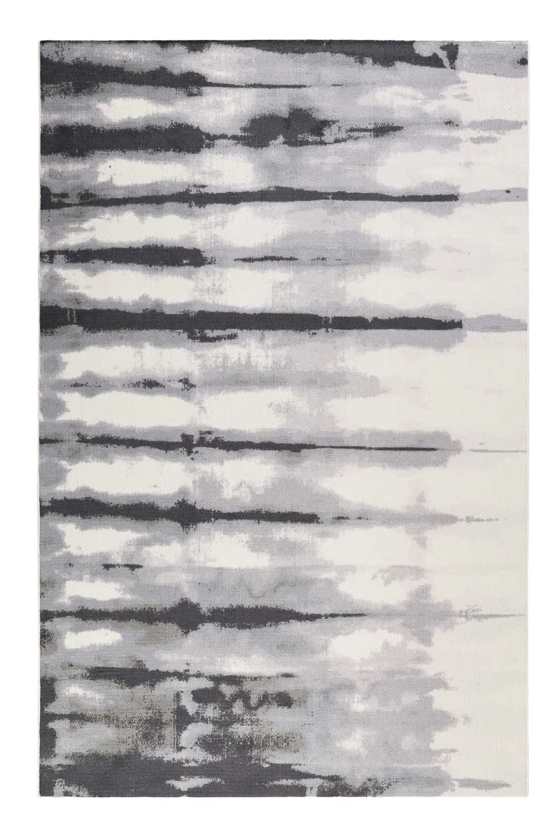 Esprit Teppich Grau Flieder Kurzflor "Seismograph"