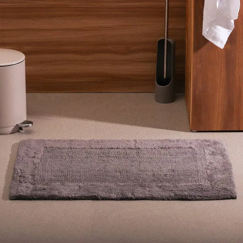 Lynn Reversible Handloom Bathmat - Grey