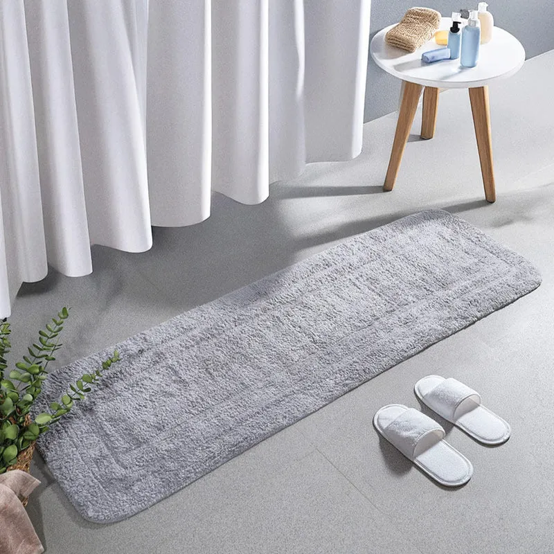 Blake Rectangular Bath Runner - Light Grey