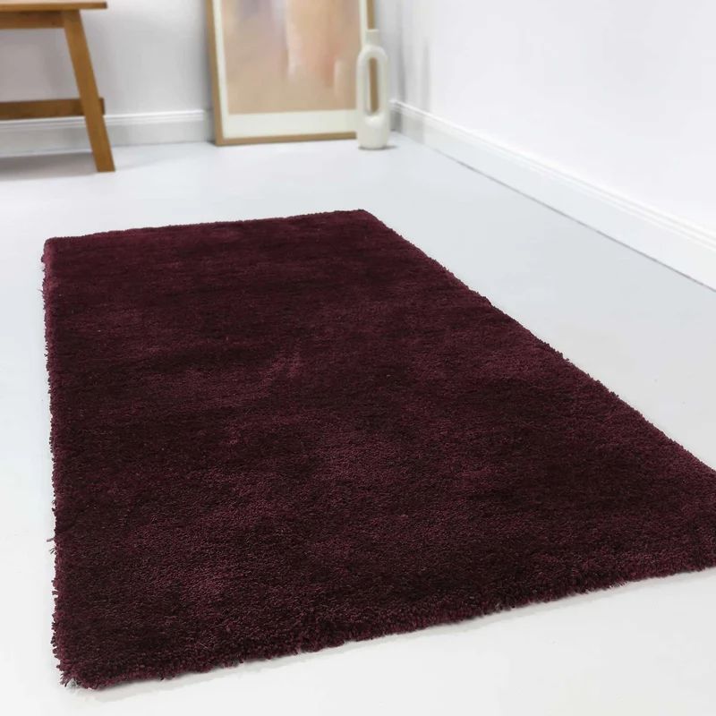 Esprit Teppich Bordeaux Rot Hochflor "Relaxx"