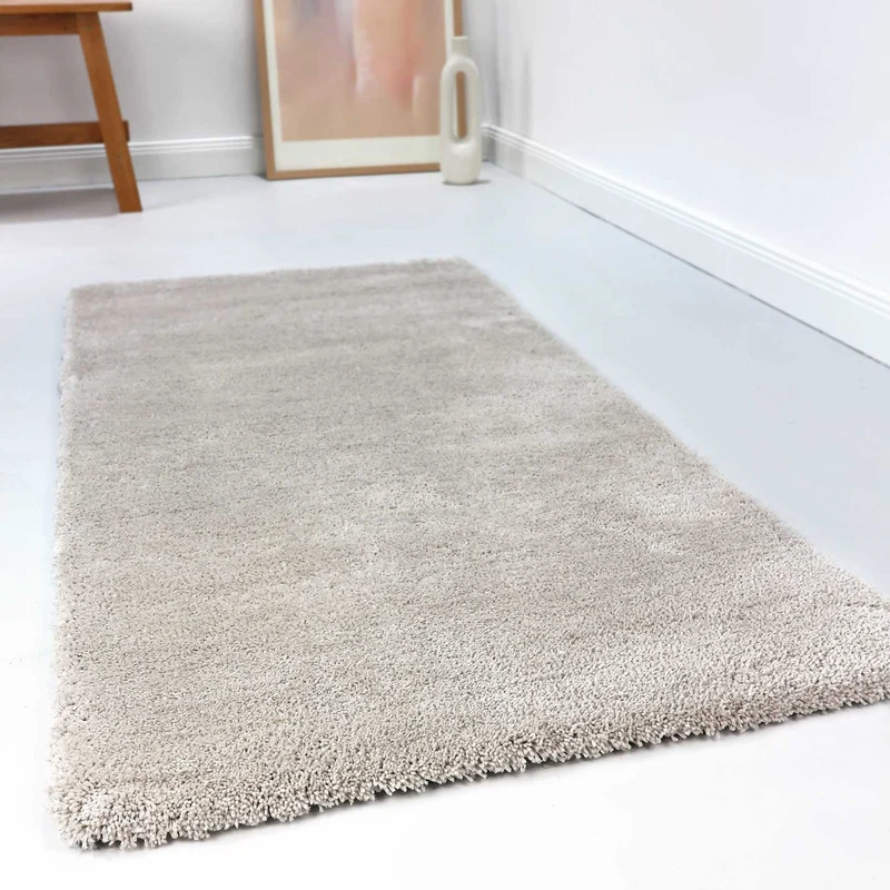 Esprit Teppich Hellgrau Creme Hochflor "Relaxx"