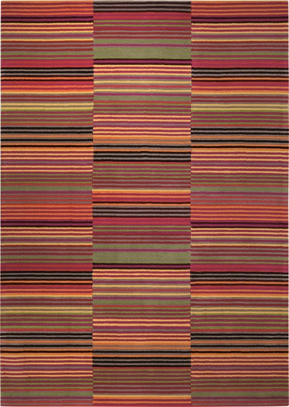 Esprit Kurzflor Teppich "Colorpop" rot grün