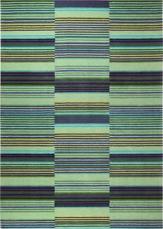 Esprit Teppich Grün Blau Kurzflor "Colorpop"