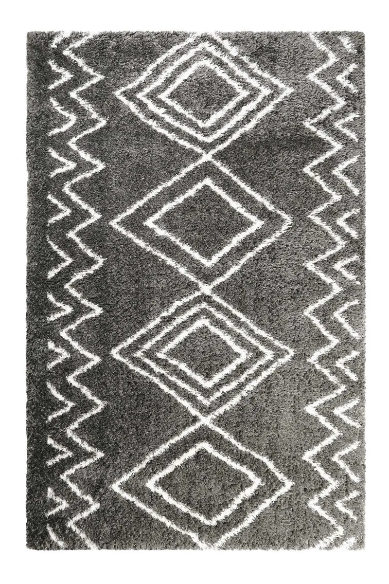 Teppich Grau Hochflor "Boho&Scandic Yagour" WECONhome