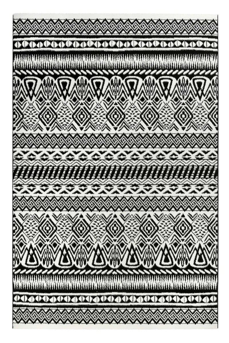 Esprit Teppich Schwarz Weiß Kurzflor "Black & White"