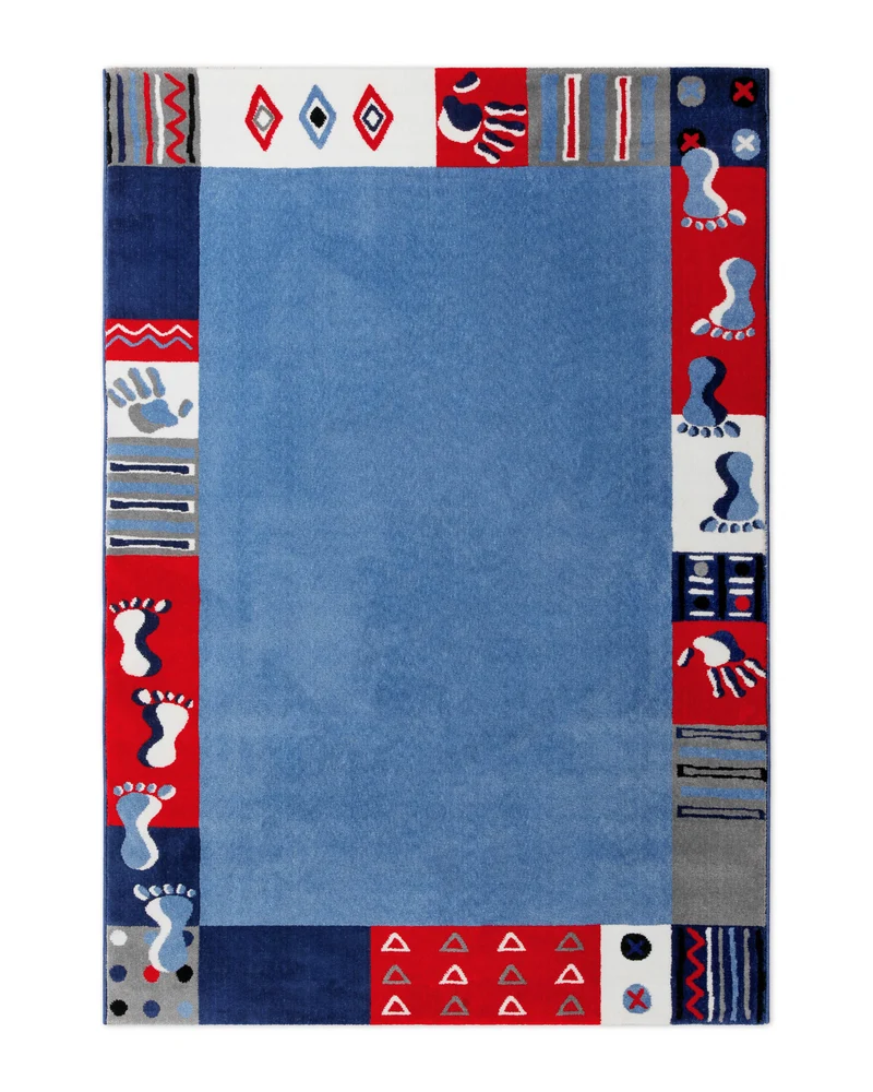 Kinderteppich Blau "Hand&Feet" WECONhome