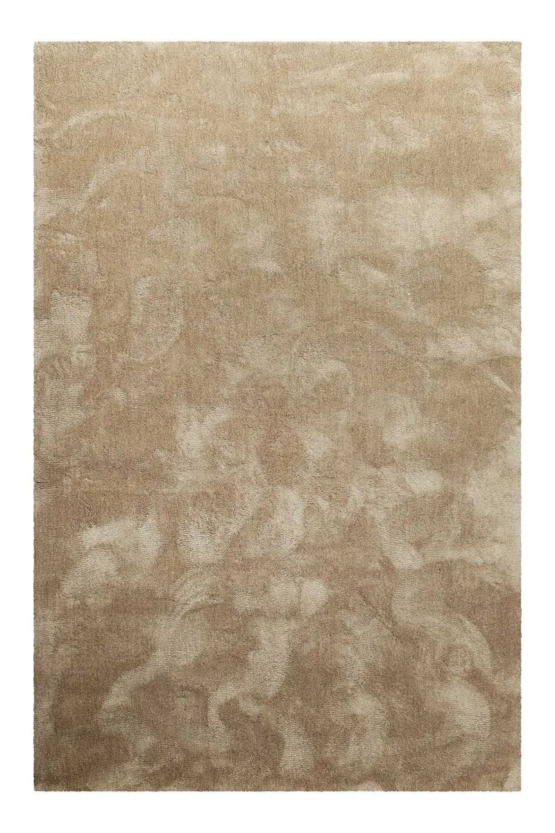 Teppich Beige Braun meliert Hochflor "Sienna" Homie Living