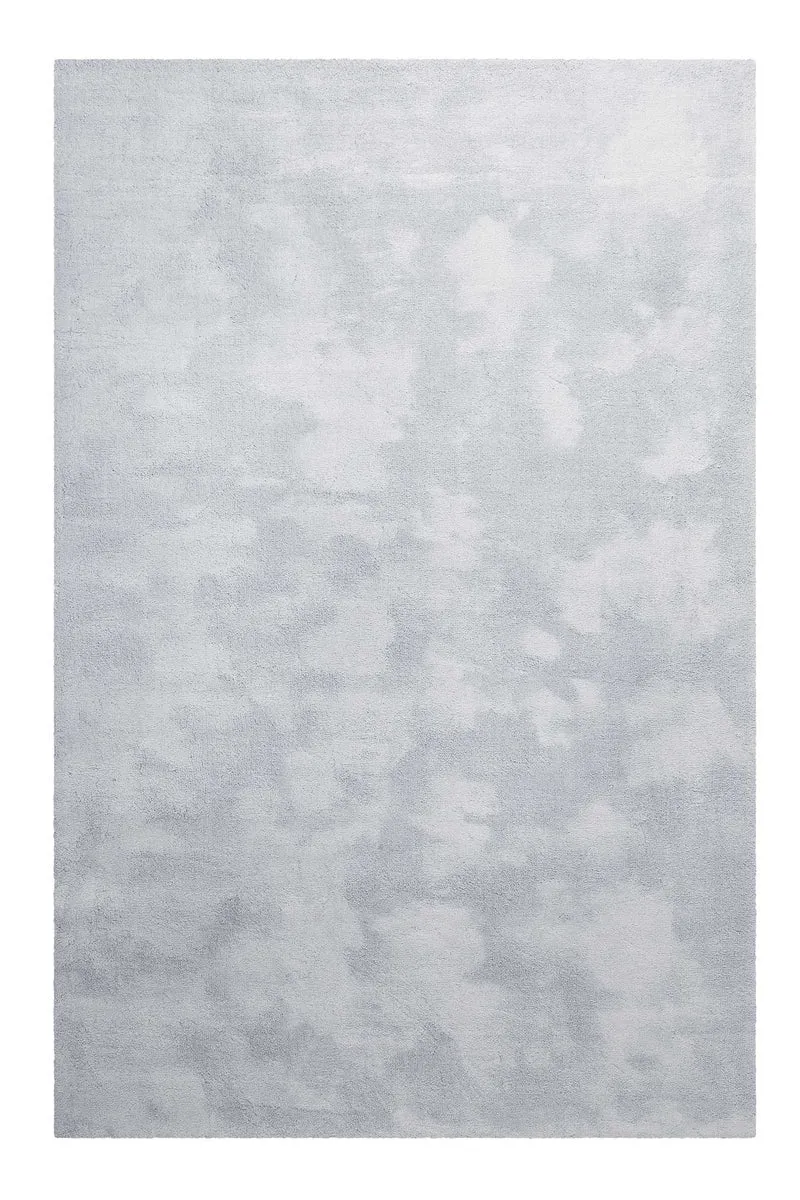 Teppich Hellgrau Blau Hochflor "Sienna" Homie Living
