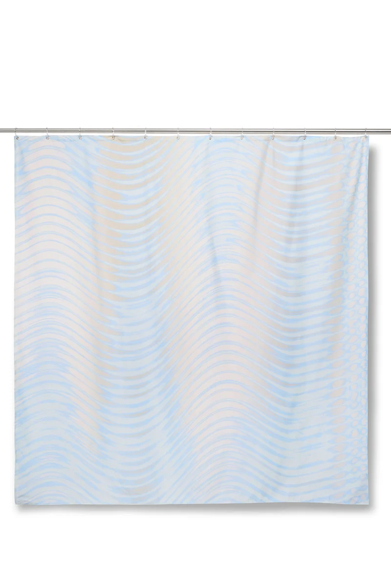 Artist Cotton Shower Curtain "Drift" by Blanca Frei