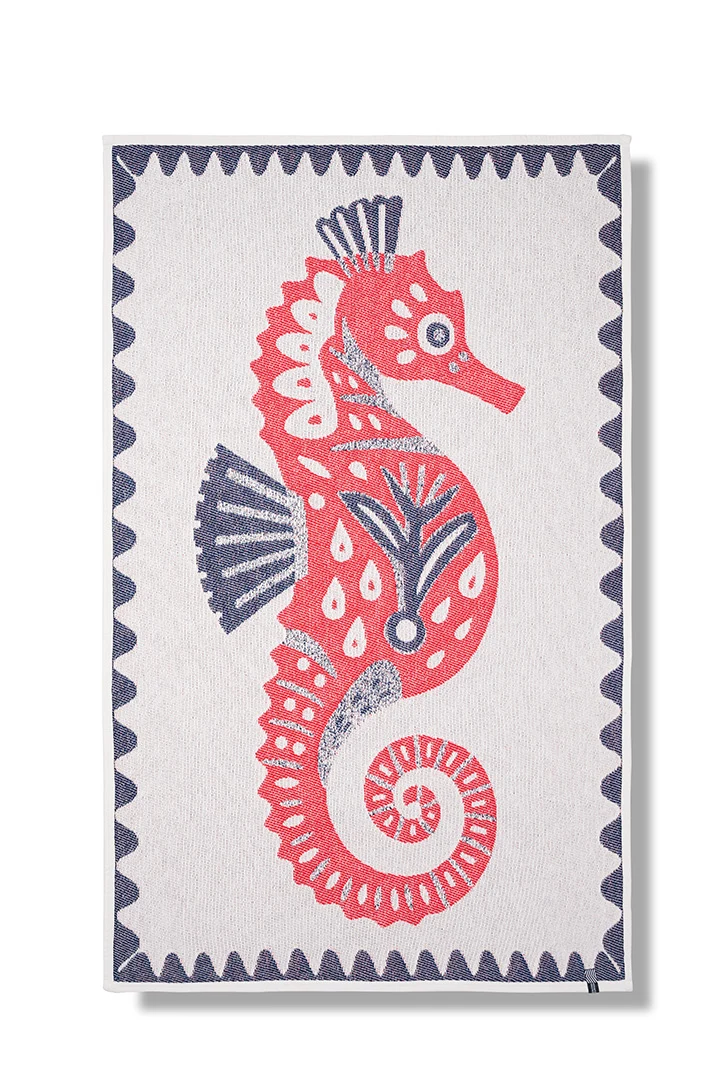Cotton Beach Towel & Mini Blanket “Hippocuddle” by Dario Cortese