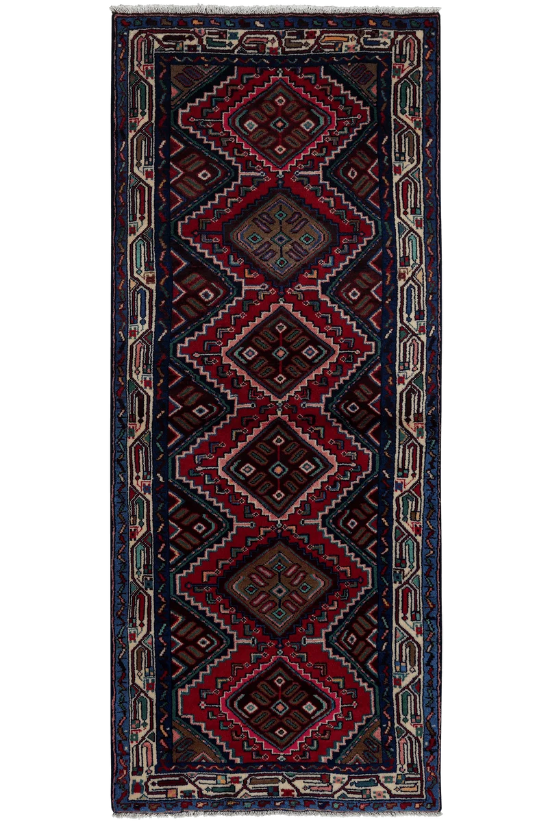 Zagheh · Handgeknüpft – Rot, 209x86 cm