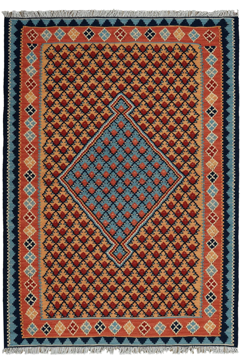 Kelim Senneh · Handgewebt – Beige, 148x105 cm