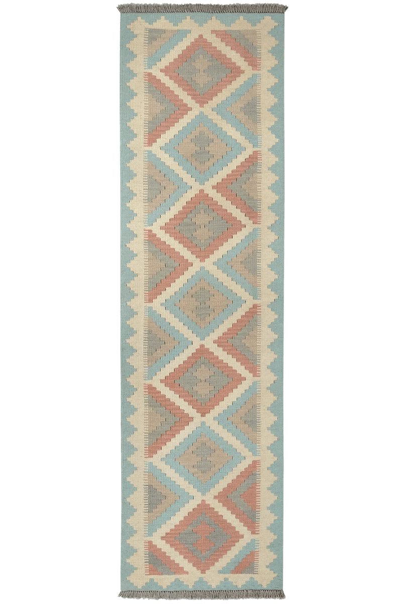 Kelim Gashgai · Handgewebt – Beige, 199x56 cm