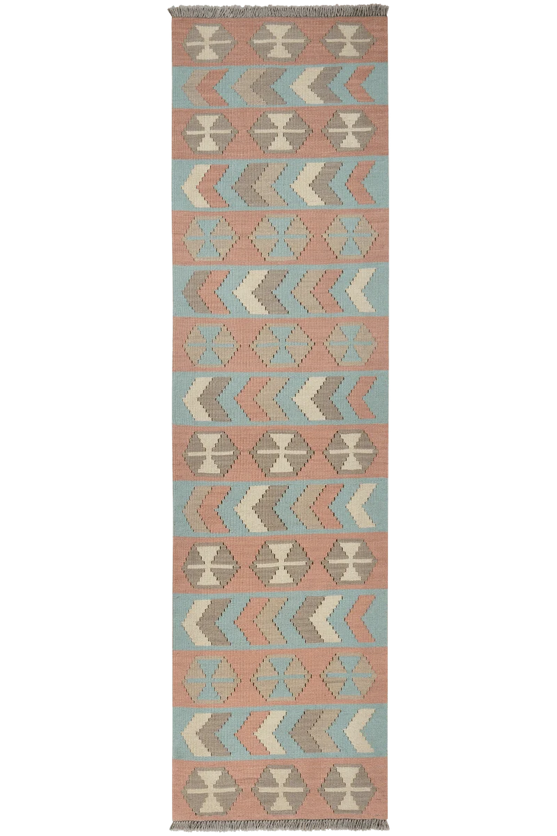 Kelim Gashgai · Handgewebt – Bunt, 200x54 cm