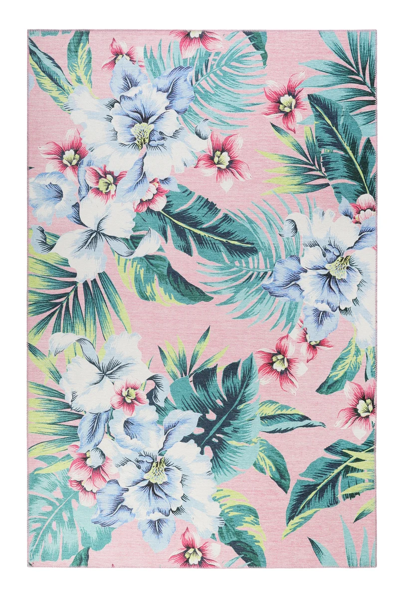 Accessorize Teppich 130x190 cm Rosa "Tropical Orchid"