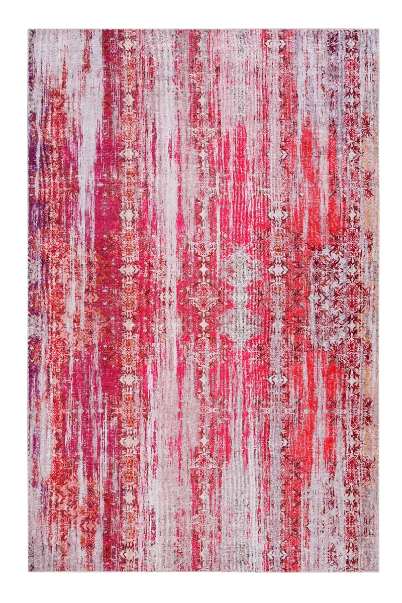 WECONhome Teppich 240x290 Rot Lila Pink