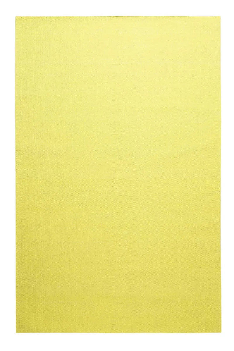 Kelim Teppich Gelb aus Baumwolle "Nizza" Green Looop