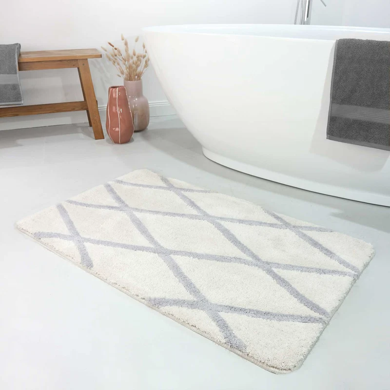 Badteppich Beige Grau "San Bosa" Homie Living
