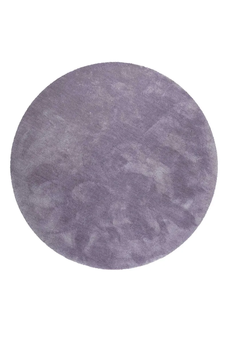 Esprit Teppich Rund Violett Hochflor "Relaxx"
