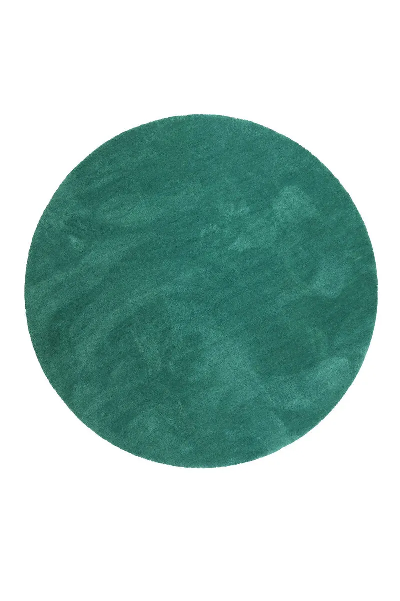 Esprit Teppich Rund Smaragdgrün Hochflor "Relaxx"