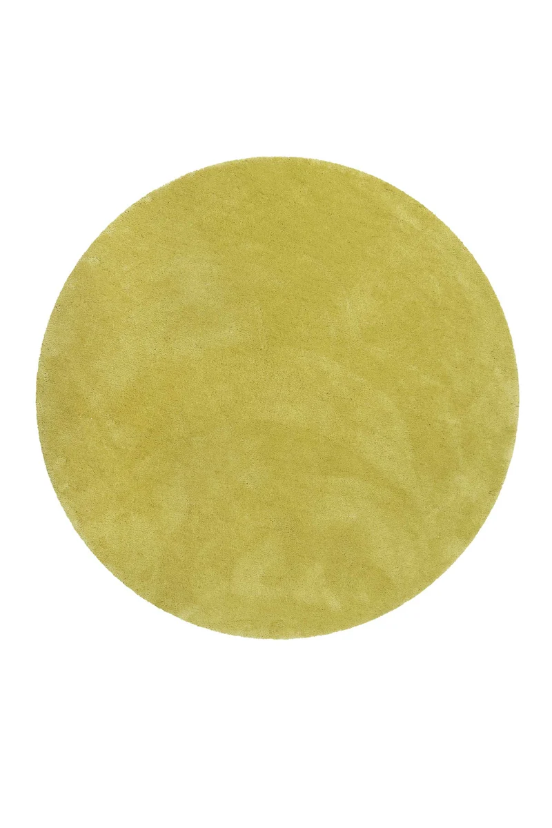 Esprit Teppich Rund Senfgelb Hochflor "Relaxx"