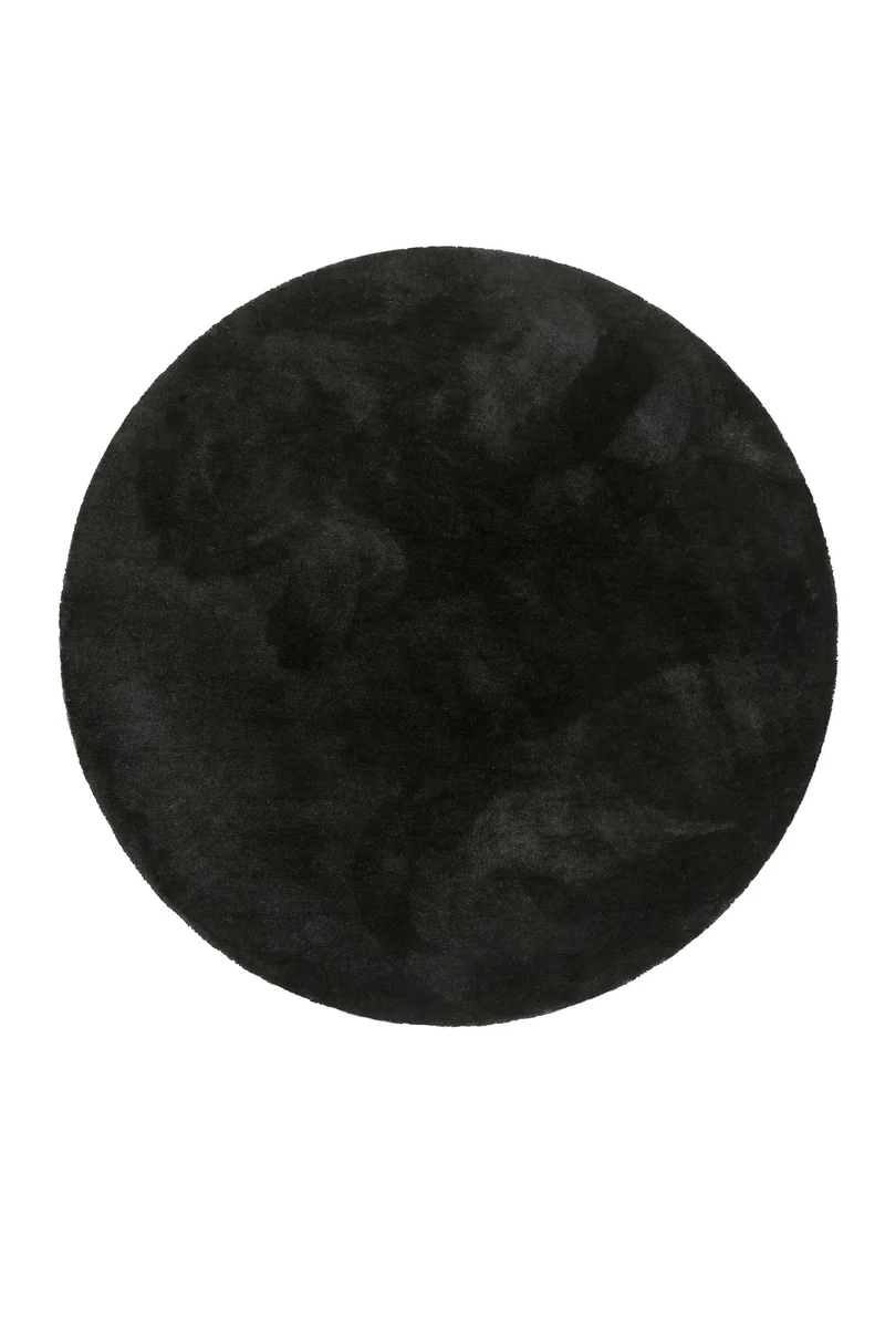 Esprit Teppich Rund Schwarz Hochflor "Relaxx"