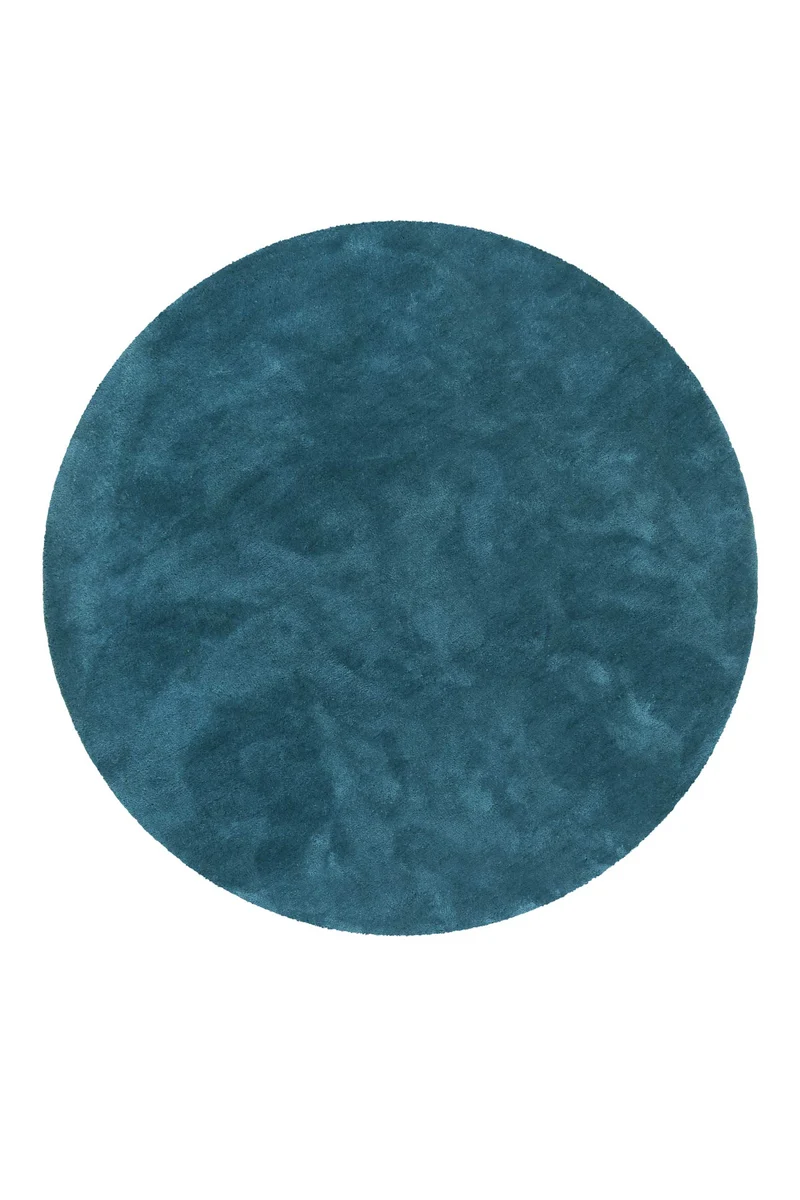 Esprit Teppich Rund Petrol Hochflor "Relaxx"