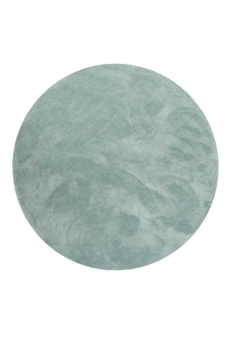 Esprit Teppich Rund Mintgrün Hochflor "Relaxx"